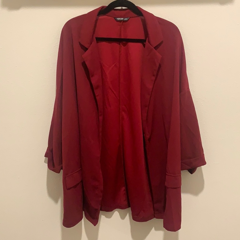 Women’s SHEIN Maroon Blazer NWOT
